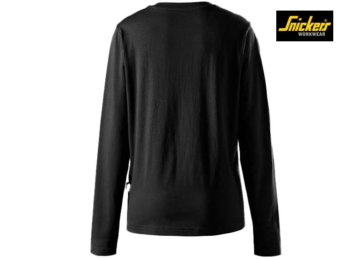 Snickers-2477-Classic Dames T-Shirt met Lange Mouwen_0400-Black-Achterrkant