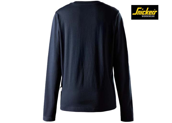 Snickers-2477-Classic Dames T-Shirt met Lange Mouwen_9500-Navy-Achterkant