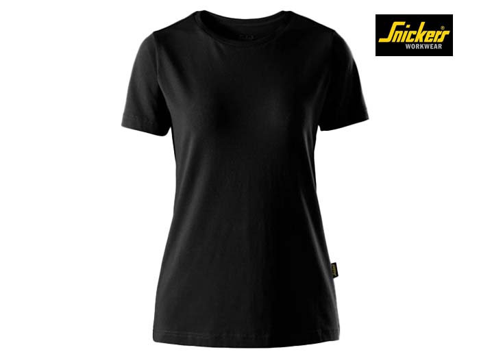 Snickers-2547-Slim Fit Dames T-Shirt_0400-Black-Voorkant
