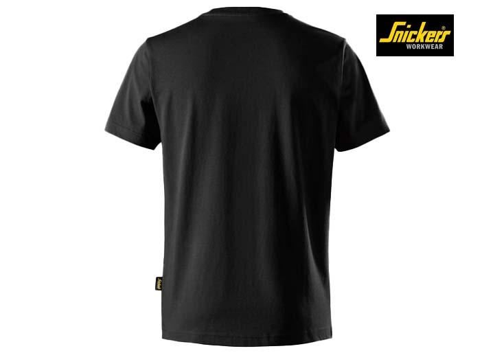 Snickers-2559-Classic T-Shirt van Biologisch Katoen_0400-Black-Achterkant