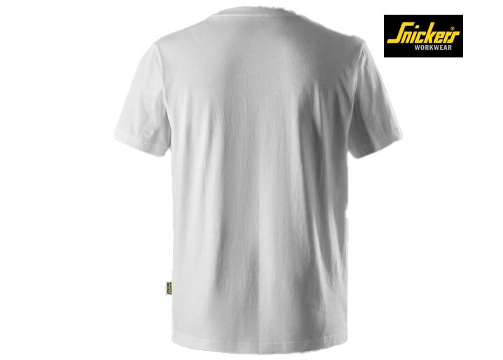 Snickers-2559-Classic T-Shirt van Biologisch Katoen_0900-White-Achterkant