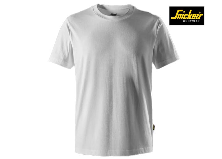 Snickers-2559-Classic T-Shirt van Biologisch Katoen_0900-White-Voorkant