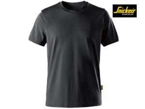 Snickers-2559-Classic T-Shirt van Biologisch Katoen_5800-Steel Grey-Voorkant