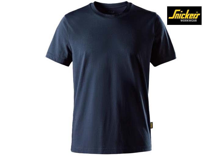 Snickers-2559-Classic T-Shirt van Biologisch Katoen_9500-Navy-Voorkant