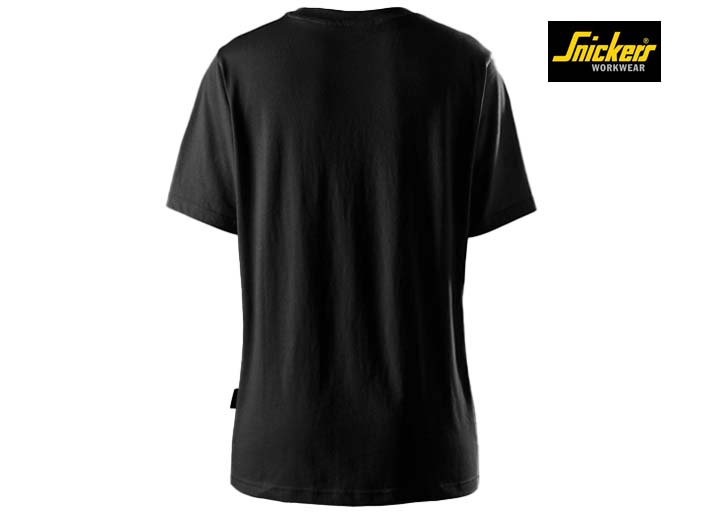 Snickers-2577-Classic Dames T-Shirt_0400-Black-Achterkant