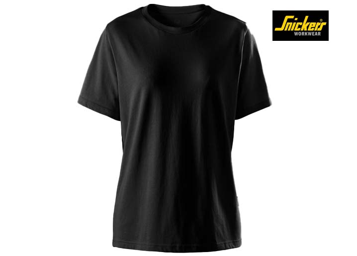 Snickers-2577-Classic Dames T-Shirt_0400-Black-Voorkant