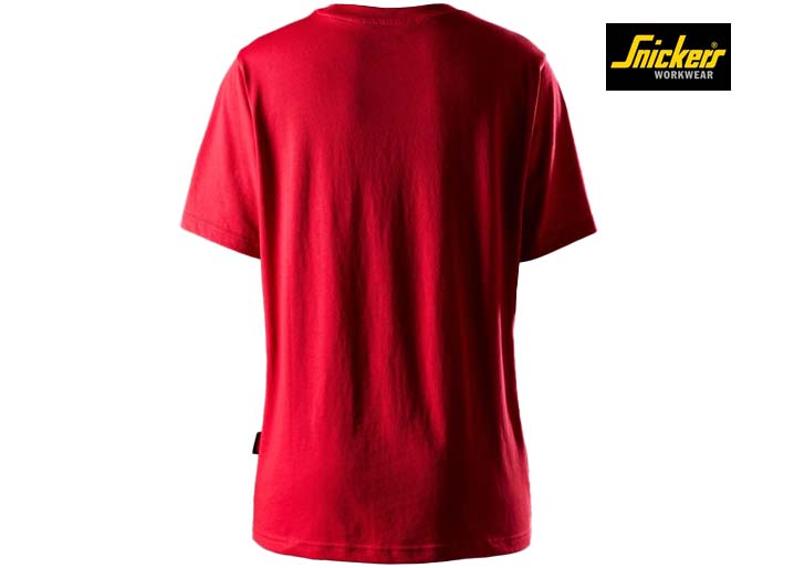 Snickers-2577-Classic Dames T-Shirt_1600-Chili Red-Achterkant