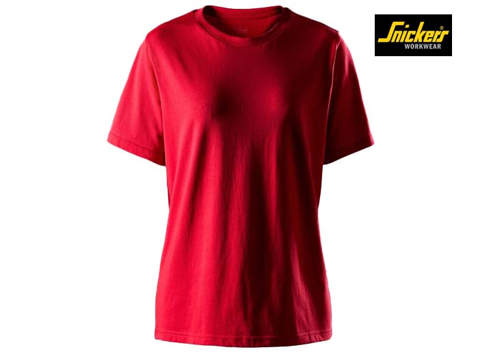 Snickers-2577-Classic Dames T-Shirt_1600-Chili Red-Voorkant