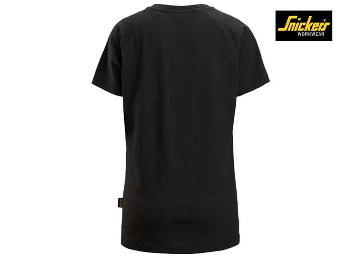 Snickers-2597-Dames-Logo-T-shirt_Black-0400-Achterkant