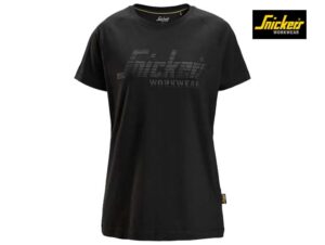 Snickers-2597-Dames-Logo-T-shirt_Black-0400-Voorkant