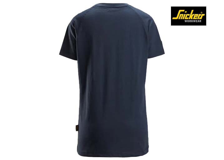Snickers-2597-Dames-Logo-T-shirt_Dark Navy Melange-4500-Achterkant