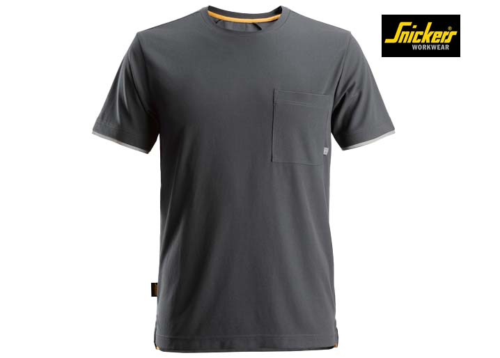 Snickers-2598-AllroundWork, 37.5® T-Shirt met Korte Mouwen_5800-Steel Grey-Voorkant