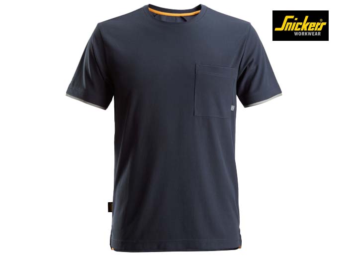 Snickers-2598-AllroundWork, 37.5® T-Shirt met Korte Mouwen_9500-Navy-Voorkant