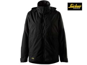 Snickers-1174-AllroundWork, Waterdichte Geïsoleerde Dameswerkjas_0404-Black-Voorkant