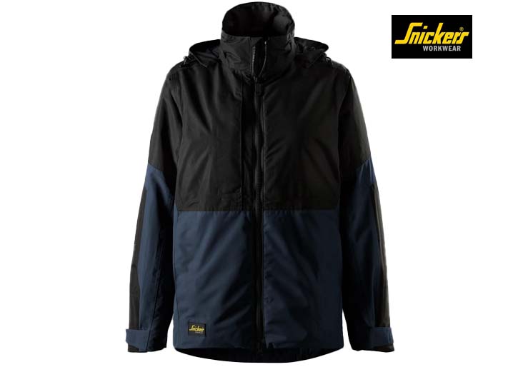 Snickers-1174-AllroundWork, Waterdichte Geïsoleerde Dameswerkjas_9504-Navy:Black-Voorkant