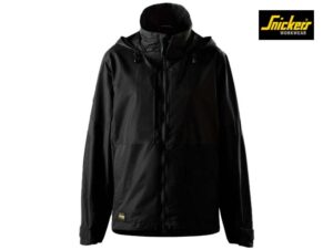 Snickers-1374-AllroundWork, Waterdichte Shell Dameswerkjas_0404-Black:Black-Voorkant