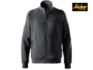 Snickers-2018-Classic Sweater met Rits_5800-Steel Grey-Voorkant