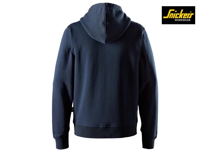 Snickers-2046-Zware Kwaliteit Hoodie met Rits_9500-Navy:Black-Achterkant
