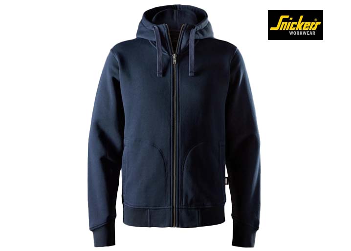 Snickers-2046-Zware Kwaliteit Hoodie met Rits_9500-Navy:Black-Voorkant