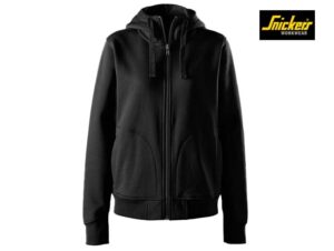 Snickers-2047-Zware Kwaliteit Dameshoodie met Rits_0404-Black:Black-Achterkant