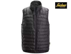 Snickers-4502-AllroundWork, Opvouwbare Lichtgewicht Bodywarmer_0404-Black:Black-Voorkant