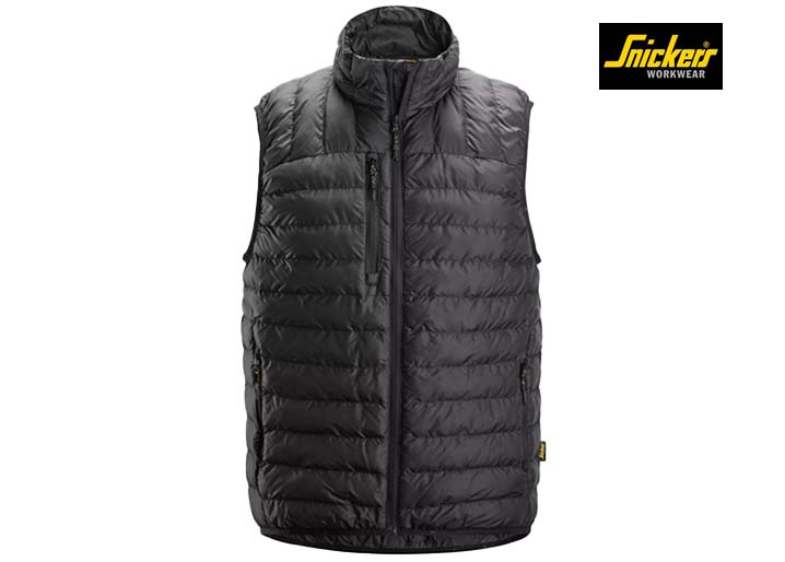 Snickers-4502-AllroundWork, Opvouwbare Lichtgewicht Bodywarmer_0404-Black:Black-Voorkant