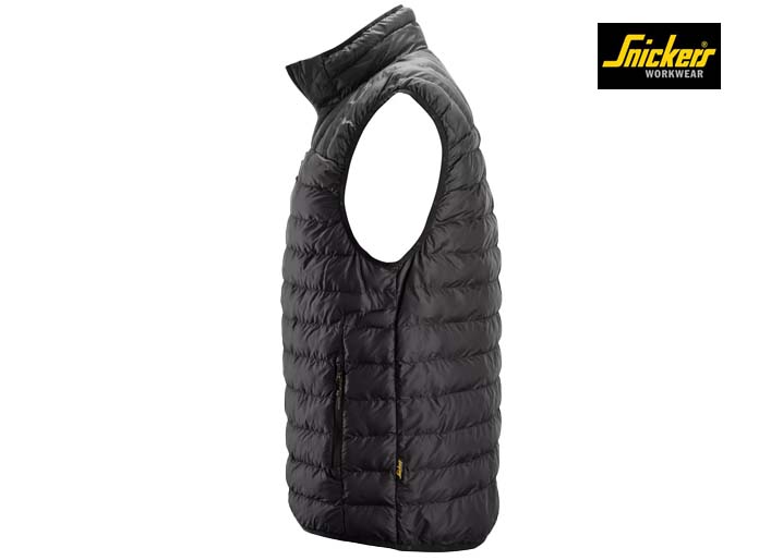 Snickers-4502-AllroundWork, Opvouwbare Lichtgewicht Bodywarmer_0404-Black:Black-Zijkant