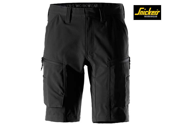 Snickers-6114-ServiceWork, Service Stretch Werkshorts_0400-Black-Voorkant