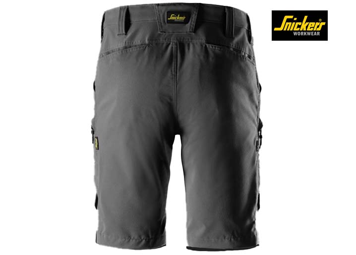 Snickers-6114-ServiceWork, Service Stretch Werkshorts_5800-Steel Grey-Achterrkant