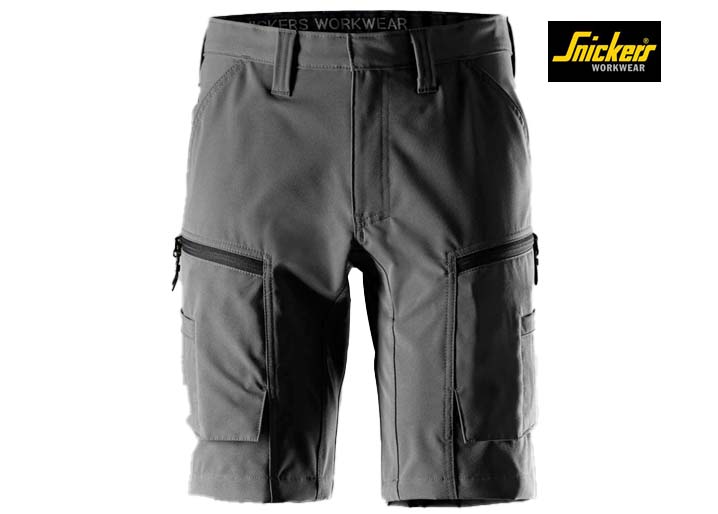 Snickers-6114-ServiceWork, Service Stretch Werkshorts_5800-Steel Grey-Voorkant