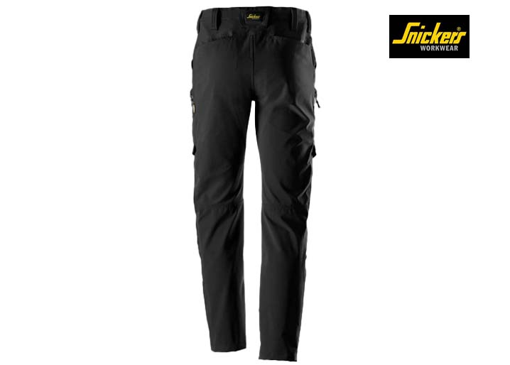 Snickers-6410-ServiceWork, Service Stretch Werkbroek_0400-Black-Achterkant