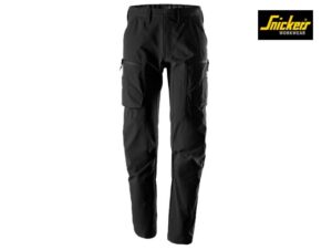 Snickers-6410-ServiceWork, Service Stretch Werkbroek_0400-Black-Voorkant