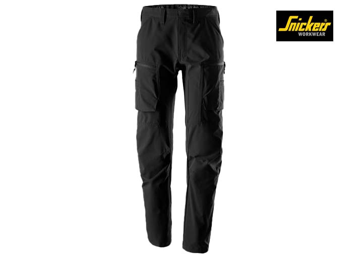 Snickers-6410-ServiceWork, Service Stretch Werkbroek_0400-Black-Voorkant