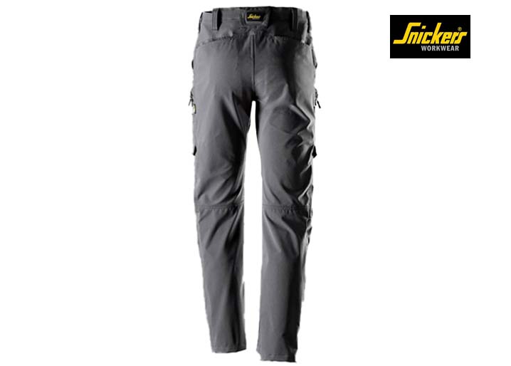 Snickers-6410-ServiceWork, Service Stretch Werkbroek_5800-Steel Grey-Achterkant