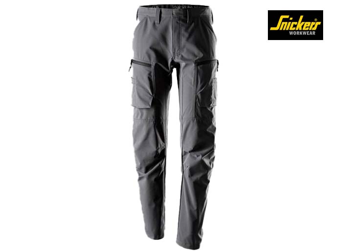 Snickers-6410-ServiceWork, Service Stretch Werkbroek_5800-Steel Grey-Voorkant