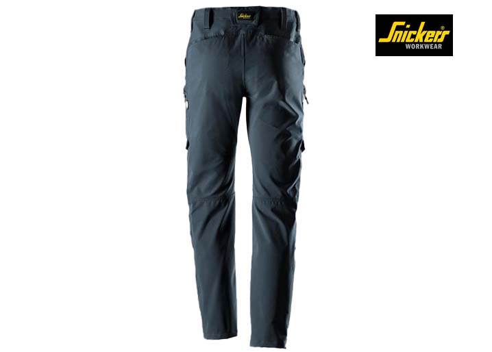 Snickers-6410-ServiceWork, Service Stretch Werkbroek_9500-Navy-Achterkant