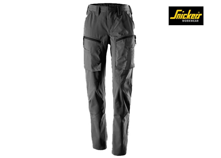 Snickers-6710-ServiceWork, Service Stretch Dameswerkbroek_5800-Steel Grey-Voorkant