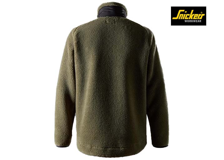 Snickers-8016-Teddy Vest_3104-Khaki Green:Black-Achterkant