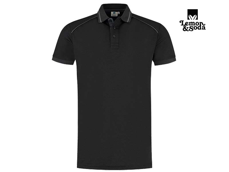 LEM4610-L&S-Everywear Accent for him_Black:Dark Grey-Voorkant