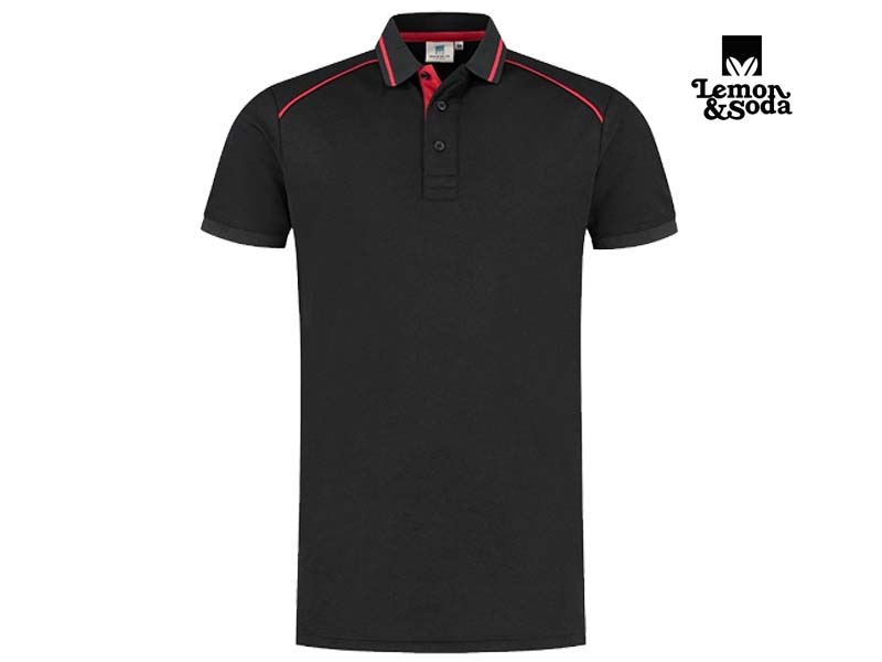 LEM4610-L&S-Everywear Accent for him_Black:Red-Voorkant