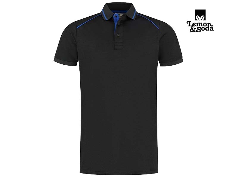 LEM4610-L&S-Everywear Accent for him_Black:Royal Blue-Voorkant