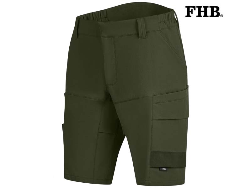 FHB-126200-Conny-Korte Werkbroek_15-Olijf-Voorkant