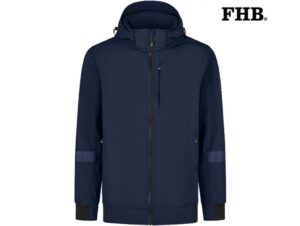 FHB-79301-Falko Softshell Jas_16-Marine-Voorkant