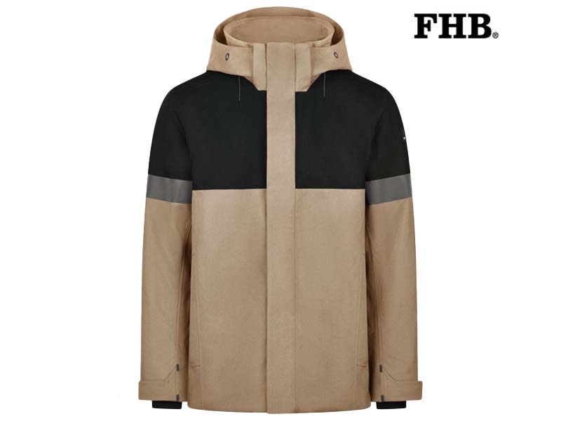 FHB-80236-Adrian-Winterjas_1320-Beige-Zwart-Voorkant