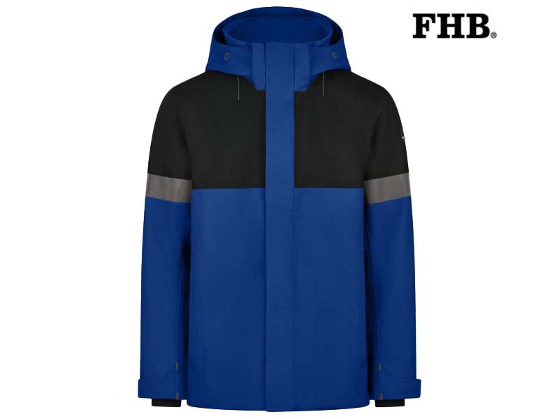 FHB-80236-Adrian-Winterjas_3620-Korenblauw-Zwart-Voorkant