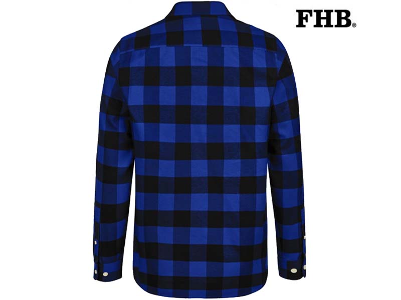 FHB-90522-HORST OVERHEMD_3620 korenblauw-zwart-Achterrkant