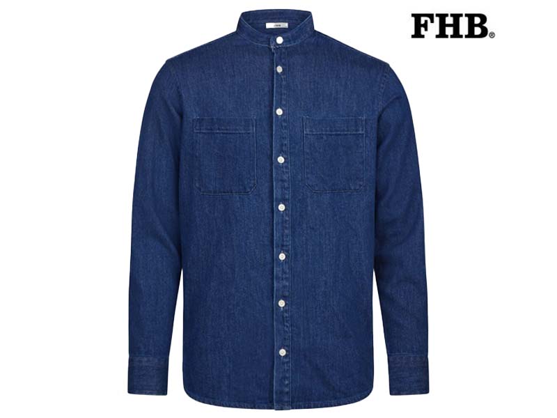 FHB-90533-Alfred-Overhemd_37-Indigoblauw-Voorkant